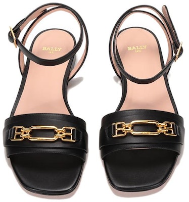 (Women) BALLY Leather Flat Sandal 'Black' 6238180 Shop (Women) BALLY Leather Flat Sandal 'Black' 6238180