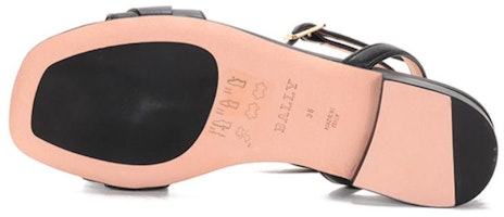 (W) Sandal Datar Kulit BALLY 'Hitam' 6238180 Details for (W) Sandal Datar Kulit BALLY 'Hitam' 6238180