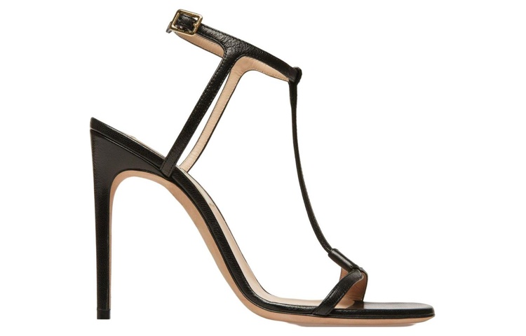 Order (W) BALLY Sandalias Tacón Alto de Cuero con Hebilla 'Moda Negra' 6303040