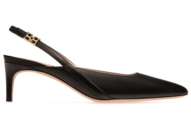 (W) BALLY Leather High-Heeled Mule 'Black' 圖 2