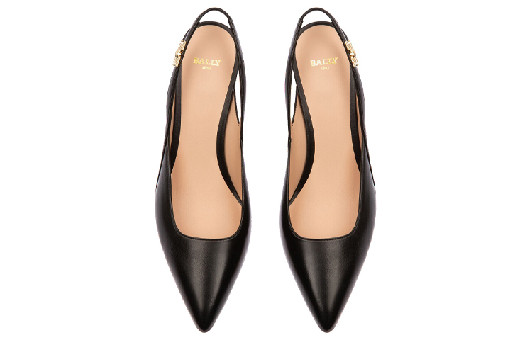 (W) BALLY Leather High-Heeled Mule 'Black' 圖 3