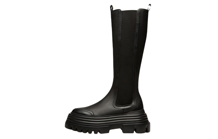 (Women) BALLY Leather High-Top Chelsea Boots 'Black Fashion' 6301645