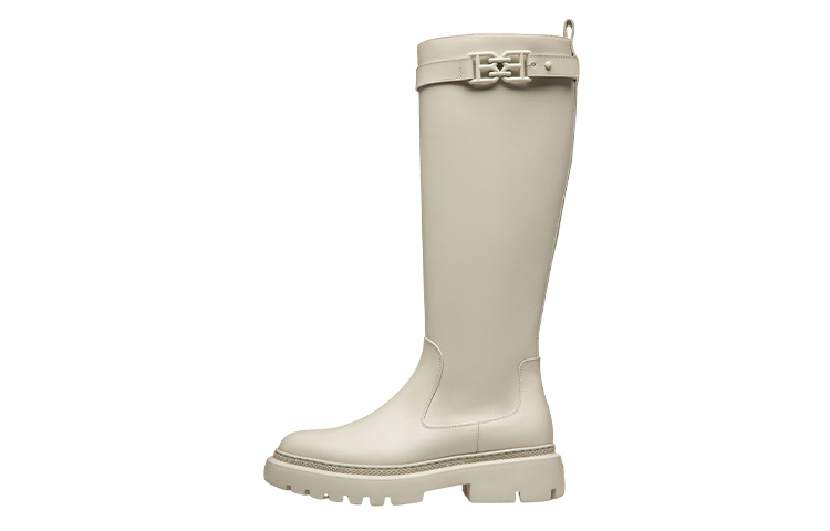 (Women) BALLY Leather High-Top Slip-On 'White' 6301404
