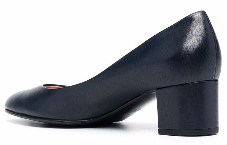 (W) BALLY Leather High Heel 'Deep Blue Fashion Slip-On' 圖 3