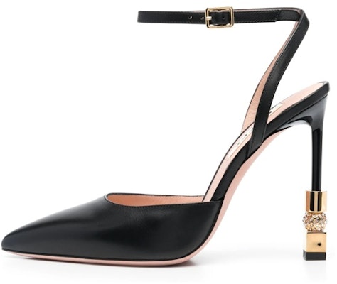 (Women) BALLY Leather High Heels 'Crystal Embellishment - Black' 6304040 Buy (Women) BALLY Leather High Heels 'Crystal Embellishment - Black' 6304040