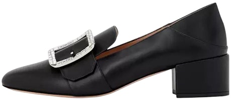 (Women) BALLY Leather High Heels 'Fashion Slip-On Black' 6231114 (Women) BALLY Leather High Heels 'Fashion Slip-On Black' 6231114