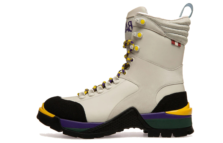 (W) BALLY Leather Hiking Boot 'Grey White'