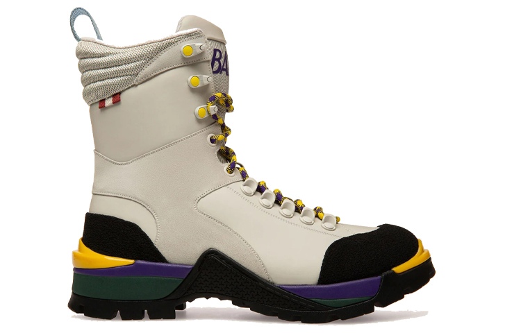 (W) BALLY Leather Hiking Boot 'Grey White' 圖 2