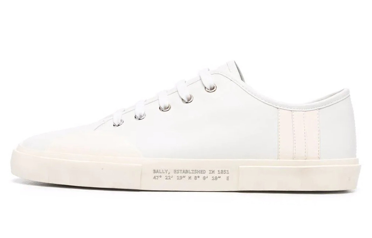 (Women) BALLY Leather Lace-Up 'Fashion White' 6226173