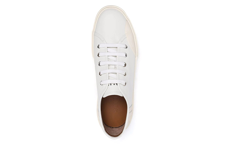 Shop (W) BALLY Zapatos de Cuero con Cordones 'Blanco de Moda' 6226173