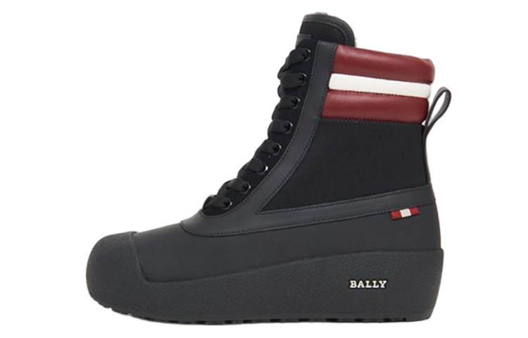 (Women) BALLY Leather Lace-Up Ankle Boots 'Black Fashion' 6239733