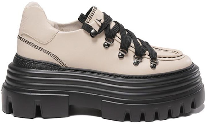 (Women) BALLY Leather Lace-Up Platform 'Ghost White' 6301916 Order (Women) BALLY Leather Lace-Up Platform 'Ghost White' 6301916
