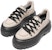 (W) BALLY Leather Lace-Up Platform 'Ghost White' Kulit Putih Platform Kasut. 6301916