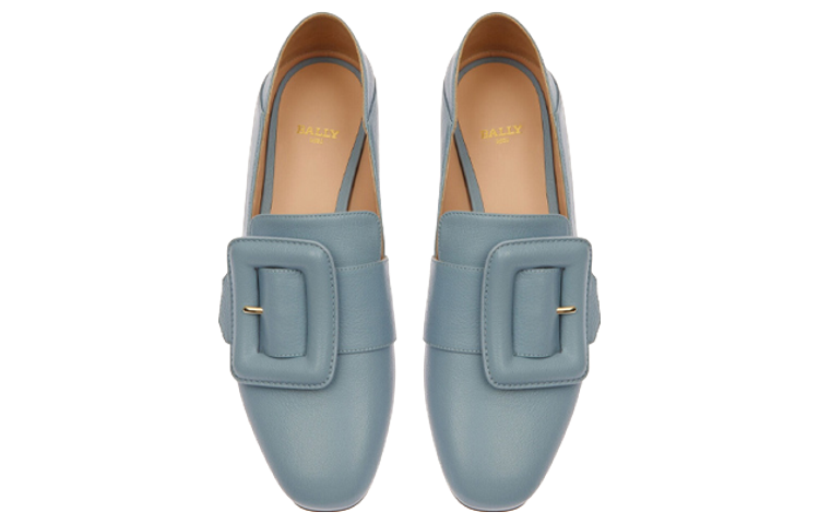 Lookbook BALLY巴利 皮革 套穿 時尚 樂福鞋 女款 藍色