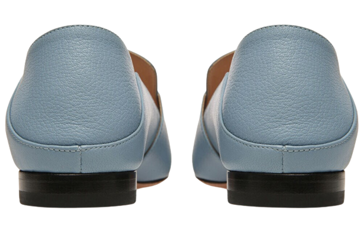 Shop BALLY巴利 皮革 套穿 時尚 樂福鞋 女款 藍色