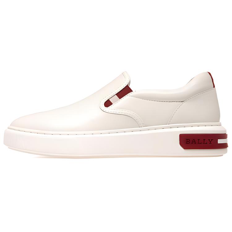 (Women) BALLY Leather Low-Top 'White' 6234765