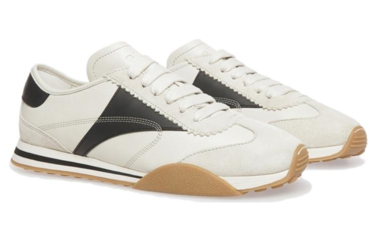 Lookbook (W) BALLY Kulit Low-Top Lace-Up 'Beige Hitam' 6305207