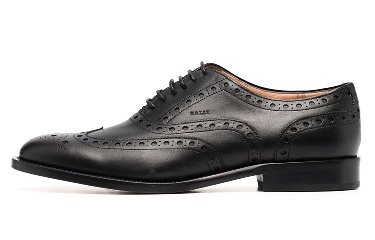 (Women) BALLY Leather Low-Top Lace-Up 'Black Fashion' 6220198