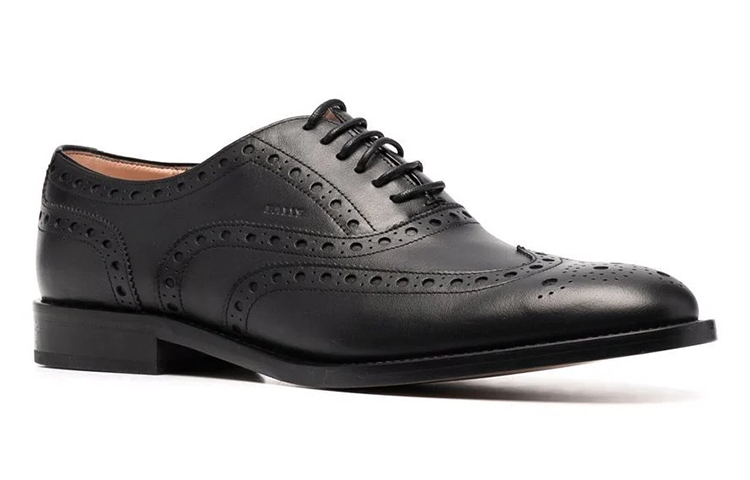 (W) BALLY Leather Low-Top Lace-Up 'Black Fashion' 圖 2