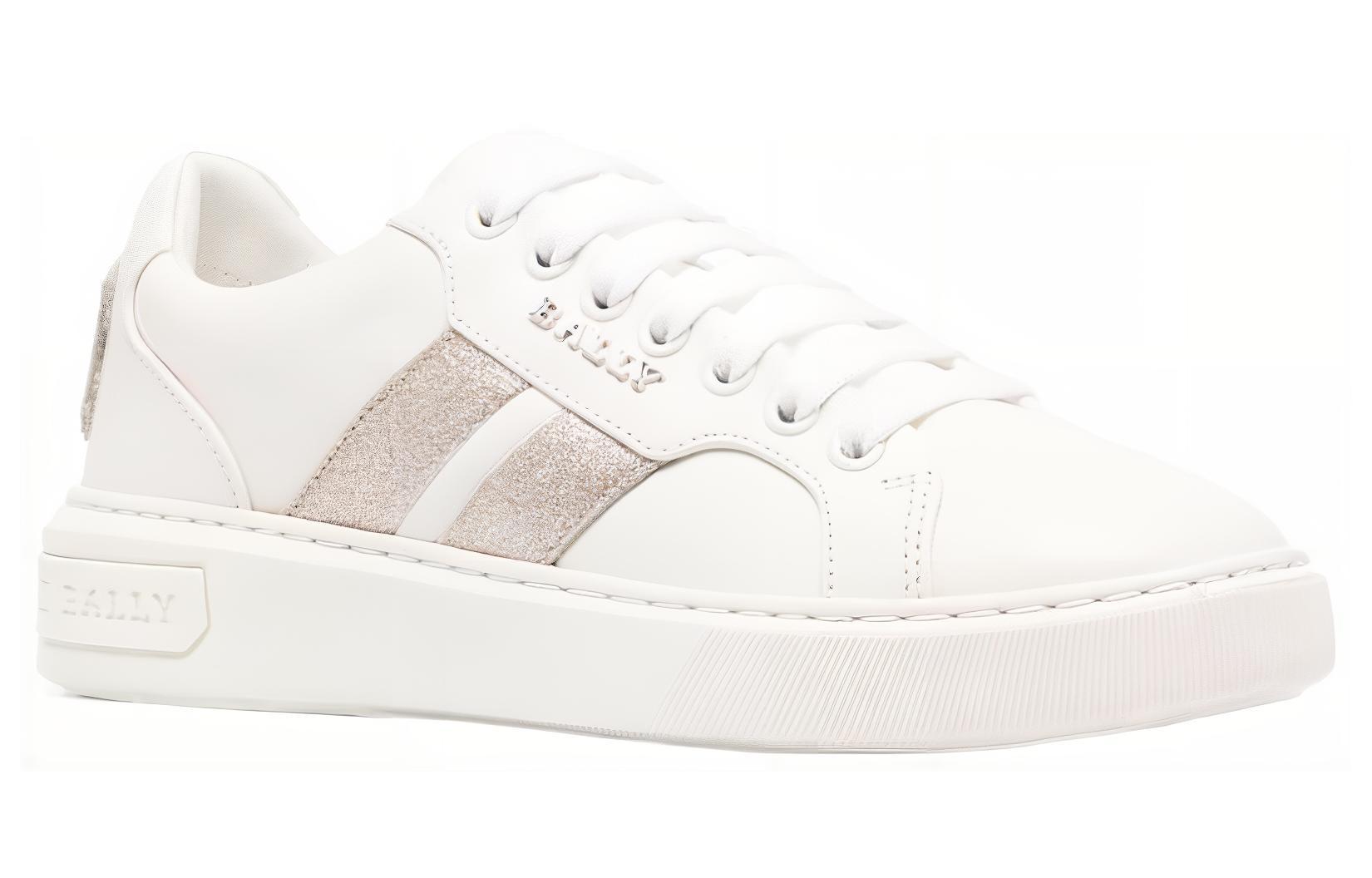 (W) BALLY Leather Low-Top Lace-Up 'Fashion White' 圖 2