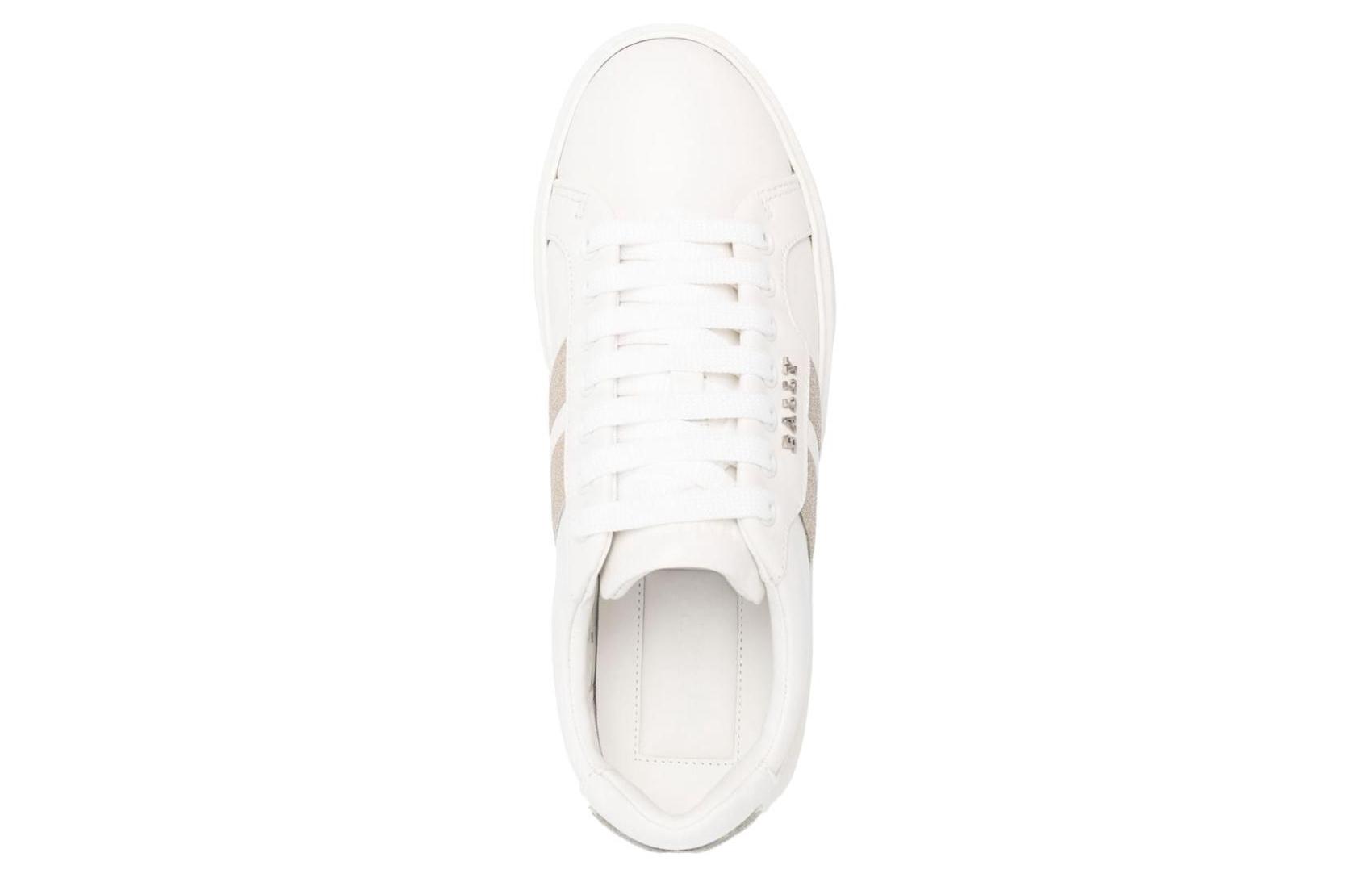 (W) BALLY Leather Low-Top Lace-Up 'Fashion White' 圖 3