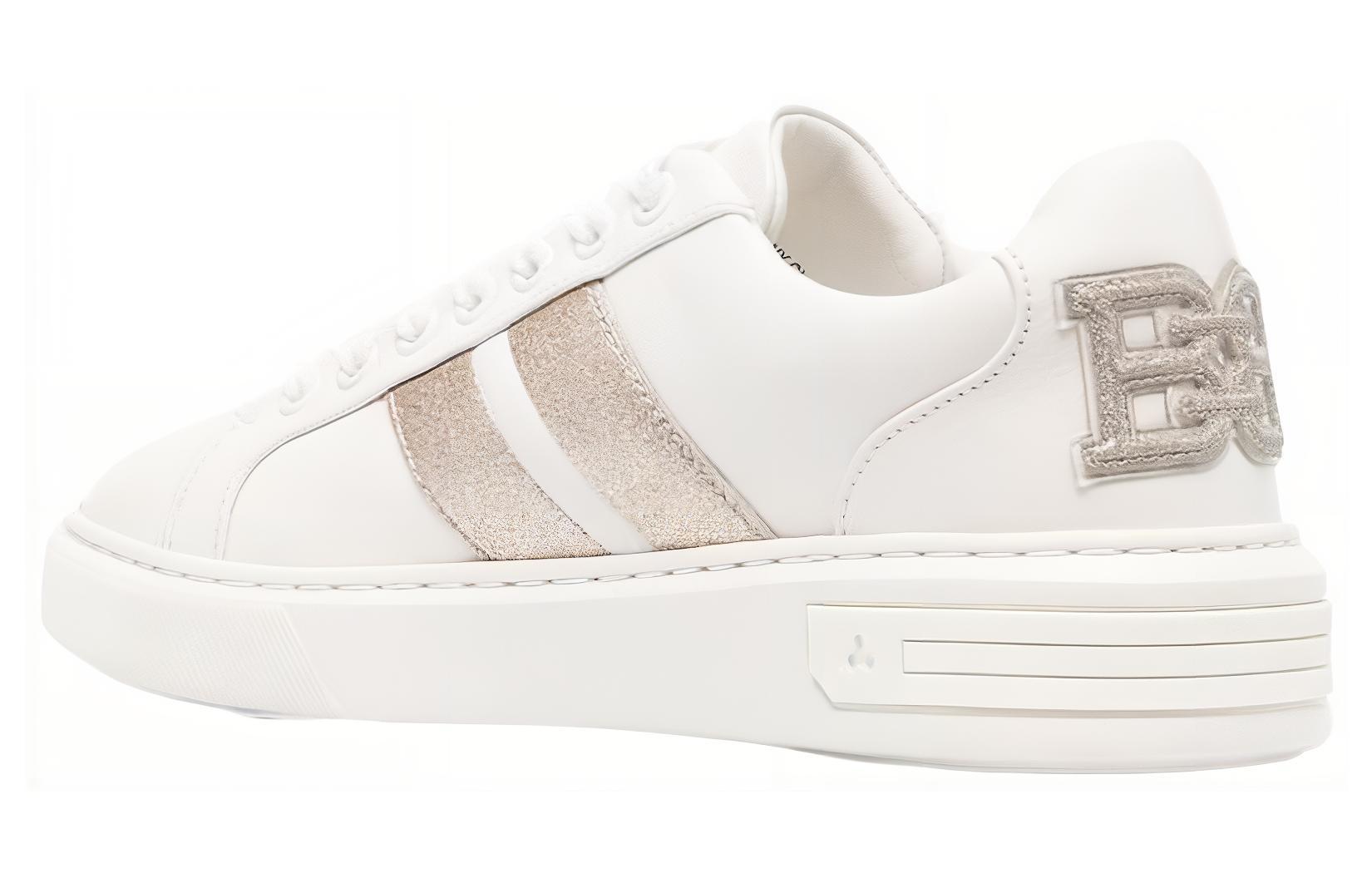 (W) BALLY Leather Low-Top Lace-Up 'Fashion White' 圖 4