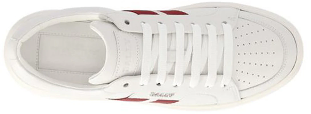 (W) BALLY Kulit Low-Top Lace-Up 'Putih Merah' 6303437 Order (W) BALLY Kulit Low-Top Lace-Up 'Putih Merah' 6303437