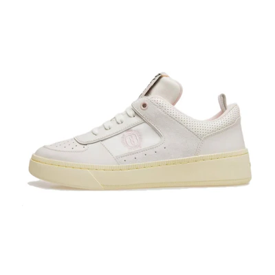 (W) BALLY Leather Low-Top Sneaker 'Pink White'