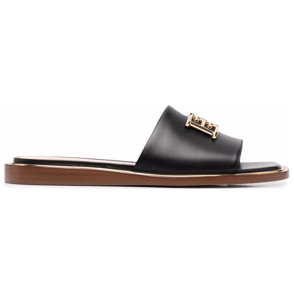 (W) BALLY Leather Low Sandal 'Black' 圖 2