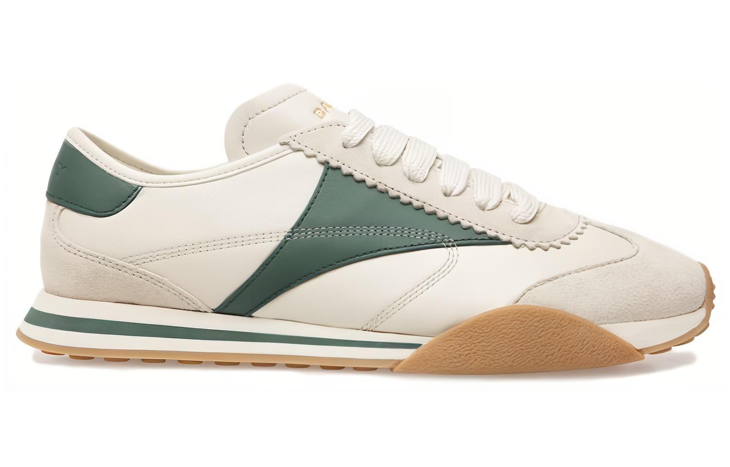 Order (Women) BALLY Leather Low Top 'Beige Green' 6304792