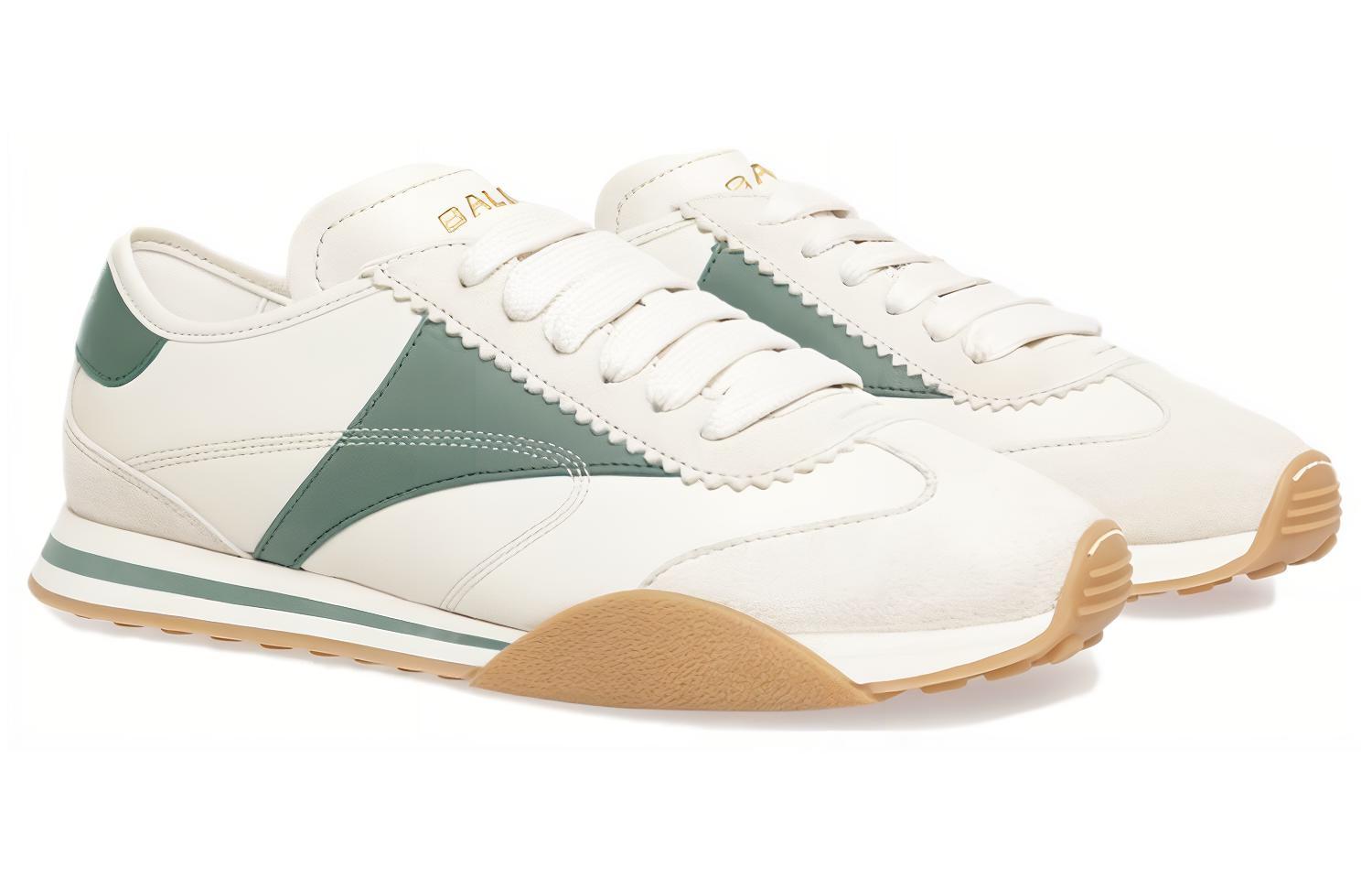 Lookbook (Women) BALLY Leather Low Top 'Beige Green' 6304792