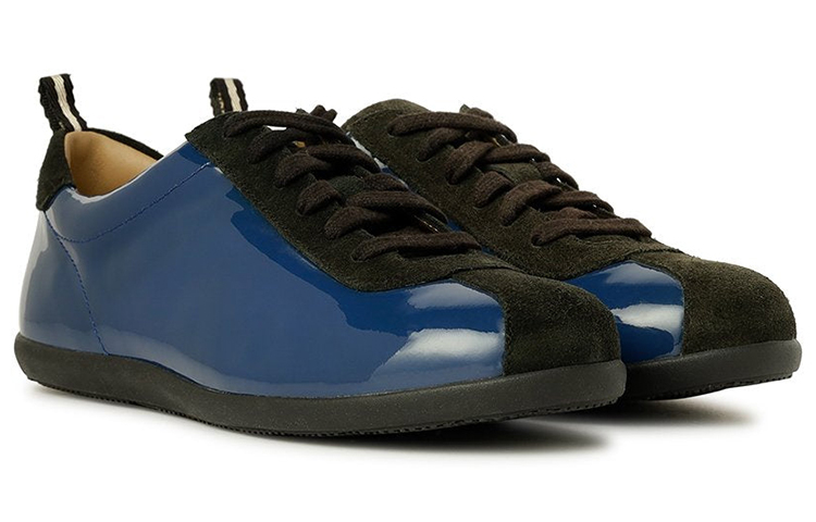 (W) BALLY Leather Low Top 'Blue Black Fashion' 圖 3