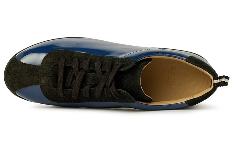(W) BALLY Leather Low Top 'Blue Black Fashion' 圖 4