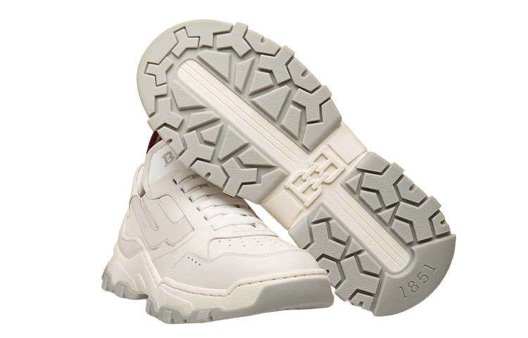 Shop (W) BALLY Kulit Low Top 'Silver Fashion' 6301566