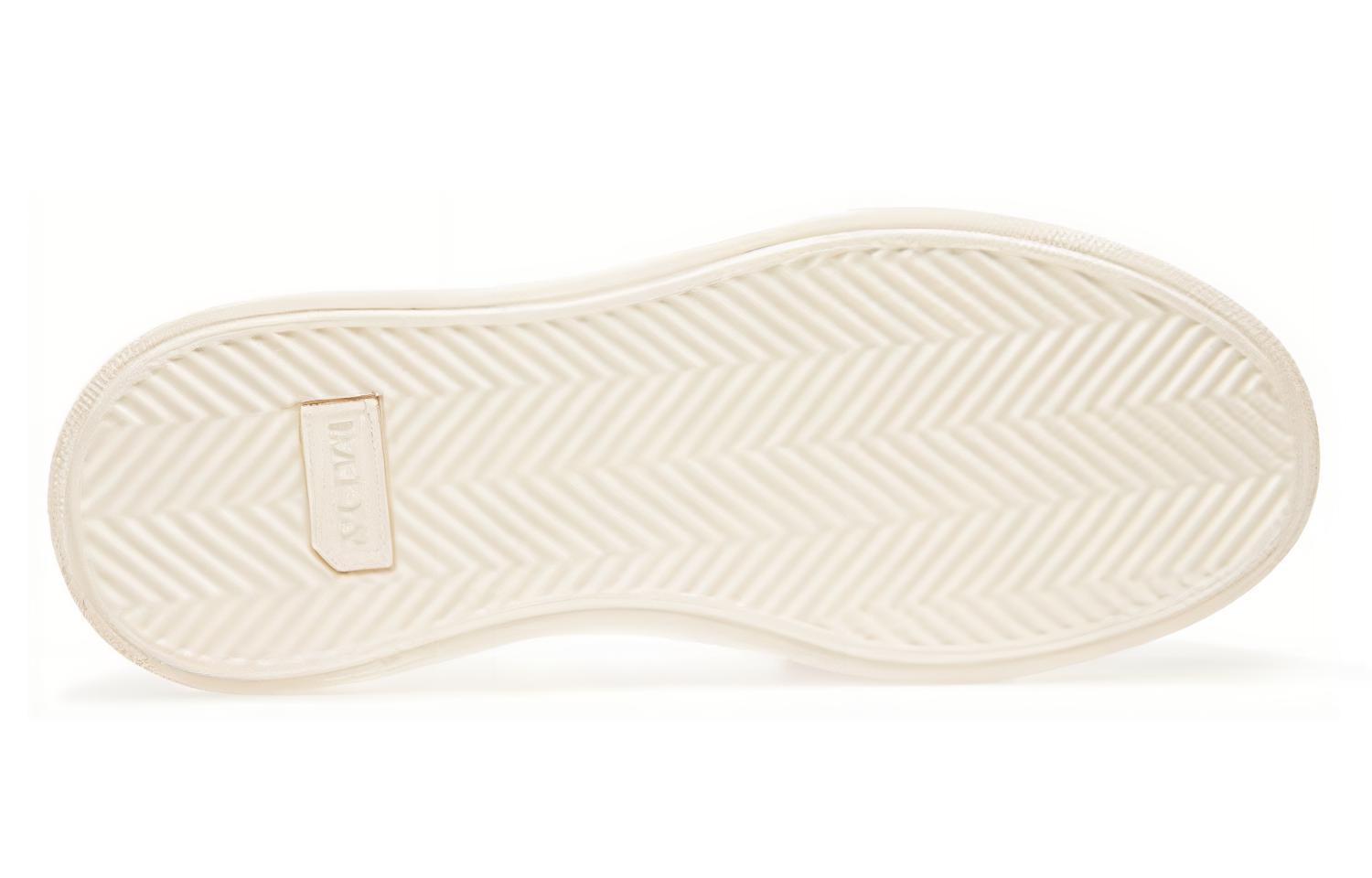 Shop BALLY巴利 皮革 平跟低筒 時尚板鞋 女款 白色