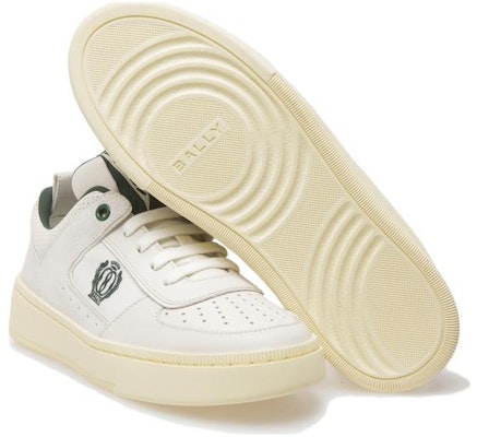 (W) BALLY Kulit Sneakers Rendah Hijau dan Putih Lelaki 6304789 Shop (W) BALLY Kulit Sneakers Rendah Hijau dan Putih Lelaki 6304789