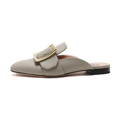 (W) BALLY Leather Mule 'Lime'