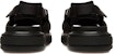 (Women) BALLY Leather Nylon Open Toe Flat Sandals 'Black' 6302868