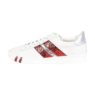 (W) BALLY Leather Patchwork Low-Top 'White Fashion'