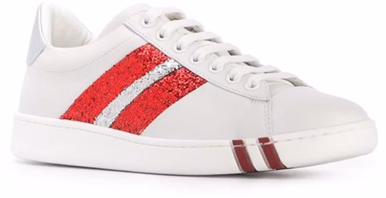 (W) BALLY Kulit Patchwork Low-Top 'Fesyen Putih' 6231702 Order (W) BALLY Kulit Patchwork Low-Top 'Fesyen Putih' 6231702