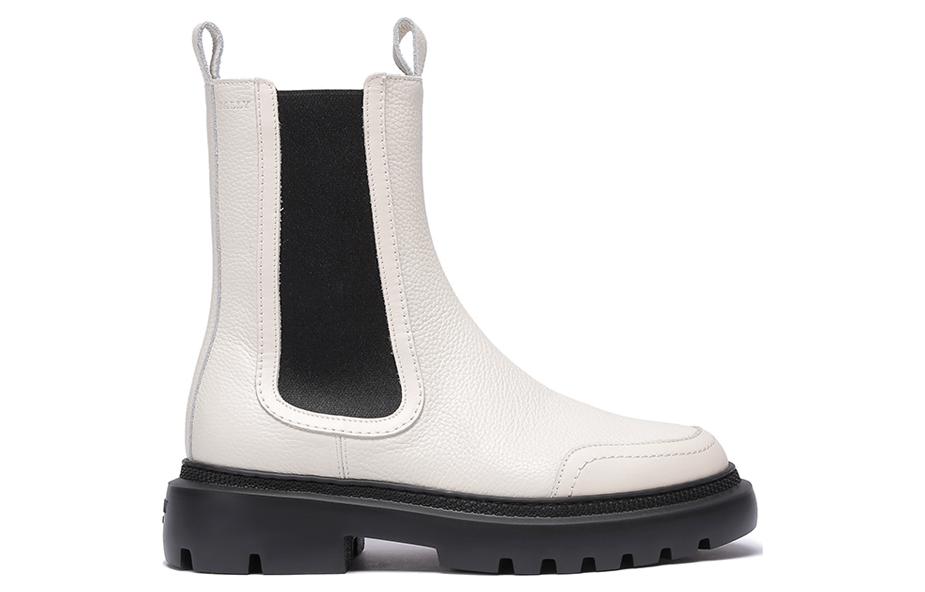 Order (W) BALLY Bota Chelsea Plataforma de Piel 'Blanca' 6300688