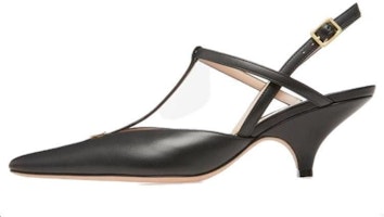 (Women) BALLY Leather Pointed Toe Heels 'Black Comfortable Stiletto' 6304649 (Women) BALLY Leather Pointed Toe Heels 'Black Comfortable Stiletto' 6304649