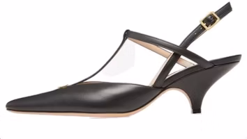 (Women) BALLY Leather Pointed Toe Heels 'Black Comfortable Stiletto' 6304649 (Women) BALLY Leather Pointed Toe Heels 'Black Comfortable Stiletto' 6304649