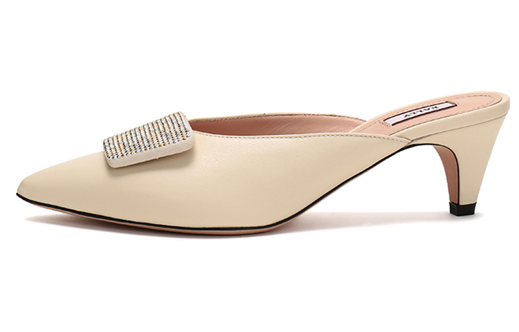 Buy (W) 발리 가죽 뾰족 하이힐 '본 화이트' (Balli gajuk ppyojok haihill 'bon hwaiteu') 6231129