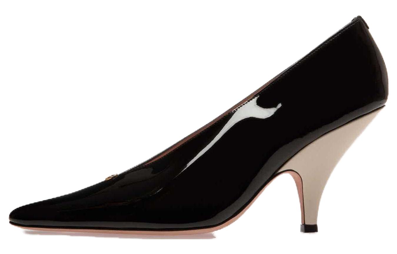 (Women) BALLY Leather Pointed Toe Slip-On Stiletto 8.5cm 'Black' 6304827