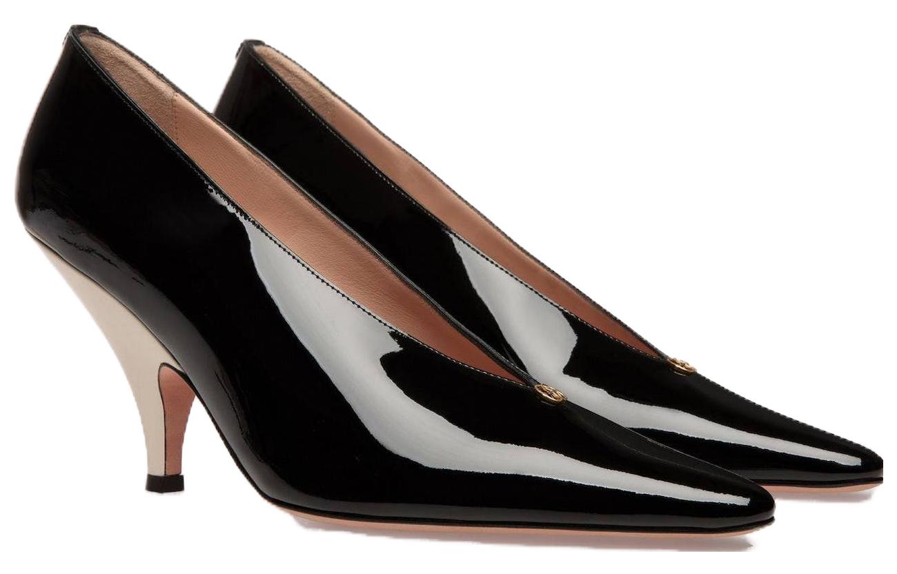 Order BALLY巴利 皮革 尖頭套足 細跟 高跟鞋 8.5cm 女款 黑色