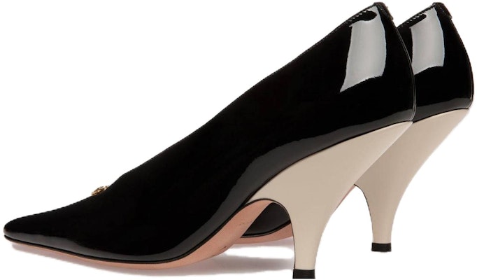 (W) BALLY Sepatu Hak Tinggi 8.5cm Kulit Hitam Slip-On wanita Toe Lancip 6304827 Lookbook (W) BALLY Sepatu Hak Tinggi 8.5cm Kulit Hitam Slip-On wanita Toe Lancip 6304827