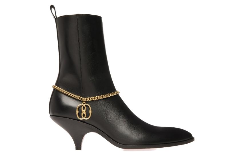 (W) BALLY Leather Pointed Toe Zip Ankle Boot 'Black' 圖 2