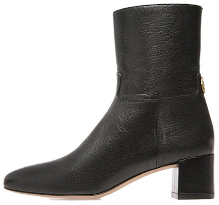 (Women) BALLY Leather Round-Toe Block Heel Zip-Up Ankle Boots 'Black' 6304591 Buy (Women) BALLY Leather Round-Toe Block Heel Zip-Up Ankle Boots 'Black' 6304591