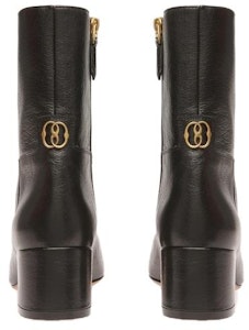 (W) BALLY Sepatu Boot Kulit Tumit Blok Ritsleting 'Hitam' 6304591 Shop (W) BALLY Sepatu Boot Kulit Tumit Blok Ritsleting 'Hitam' 6304591